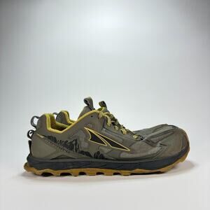 Altra Lone Peak 4.5 Olive Green Trail Running Shoes AL0A4PE5311 Men's Size 10